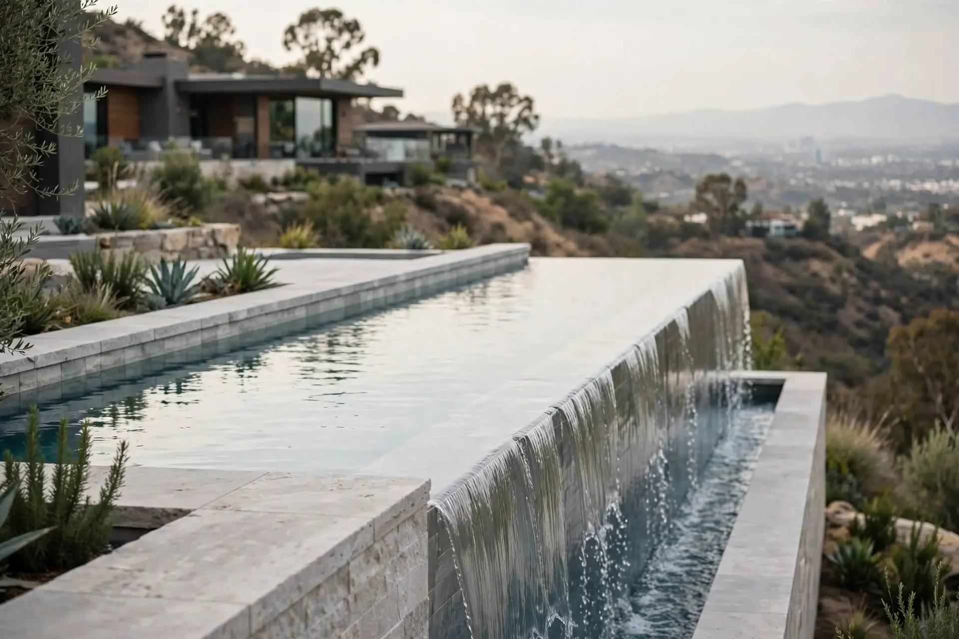 Infinity Edge Pool Builders Los Angeles