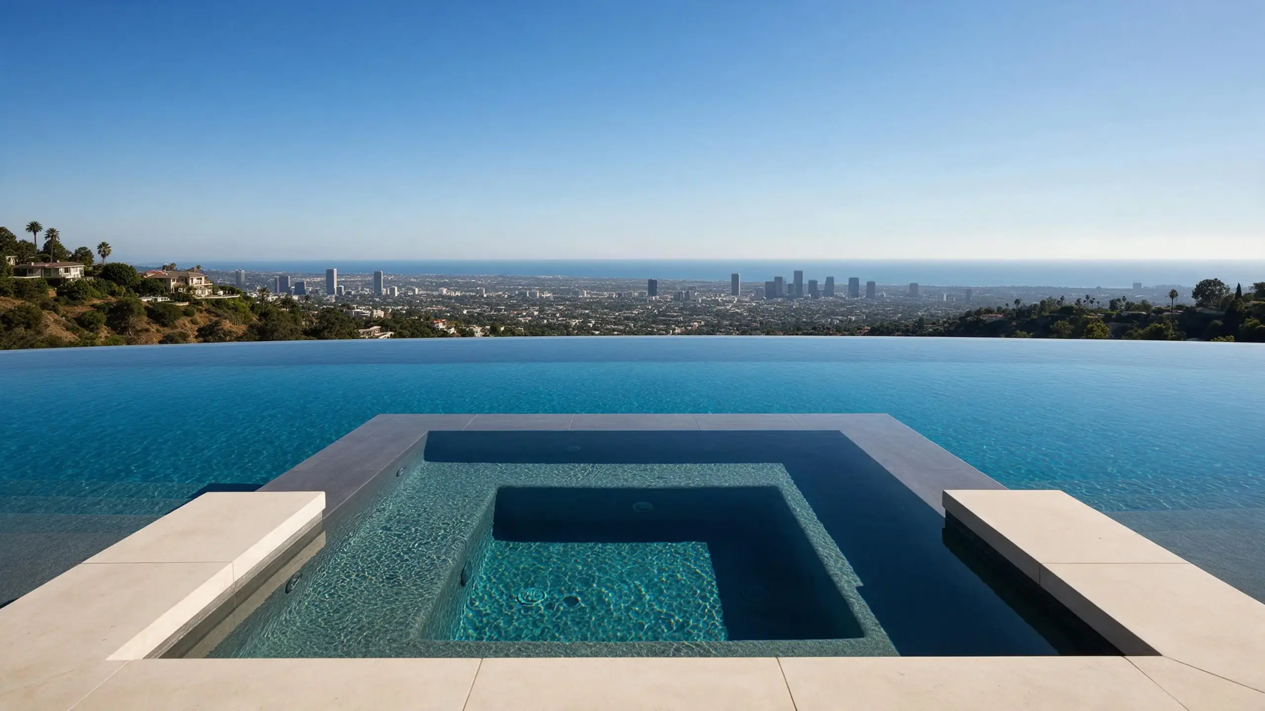 Infinity Edge Pool Builders Los Angeles