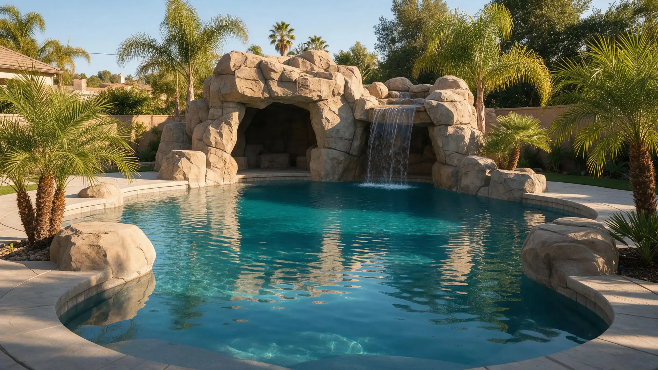Custom Pool Grotto & Waterfall Builders in Los Angeles